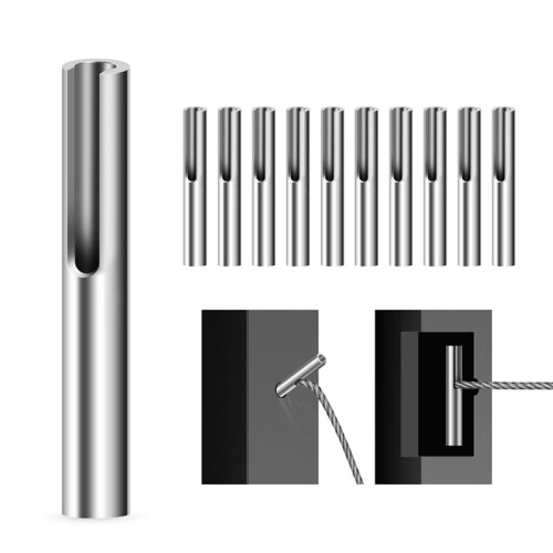 1/8 Inch Invisible Cable Railing Terminal Toggle Anchor Angle, Stainless Steel Adjustable Cable Railing Hardware 20PCS 2
