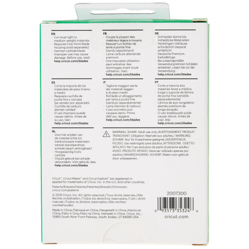Cricut 2007300 Premium Fine-Point Blade, Metal, One Size 1