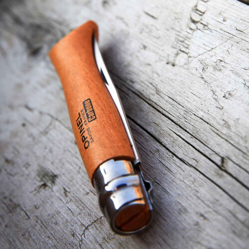 Opinel Opinel Lock Knife Carbon No.7 - Beech Wood Handle 2