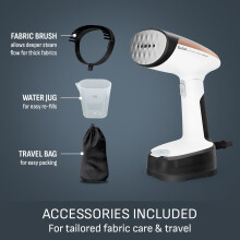Tefal Access Steam Pocket Handheld Clothes Steamer, Ultra-Compact Design, Foldable Head, 15-Second Ready, 1300W, Steam Output up to 20g/min, Lightwei