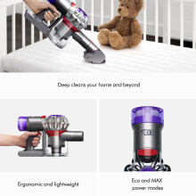 Dyson Car+Boat handheld vacuum cleaner, 115 AW, 50min, deep cleaning on the go (Silver)