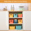 HapiLeap Storage Boxes With Lids, Stackable Plastic Storage Baskets for Shelves Kitchen Bathroom Playroom Classroom Office Nursery, 24.5x 17.5 x16cm, 3