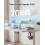 Devoko Electric Standing Desk 120x60cm Sit Stand Table Height Adjustable with Backpack Hook and Memory Smart Panel, Home Office, White 4