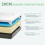 Doubleslee Memory Foam Mattress, 5FT King Mattress, Medium, 150x200x20cm 4