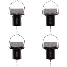 4X Windspiel, Rotierender Motor, Solarenergie, Elektrisch, Batteriebetrieben, Gartendekoration, Treibt Windmaschine, Windmühlenmotor An