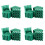 Mounting Screws Green 6 mm Non-Slip Plastic Dowel 400 Pieces 1