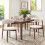 COLAMY Modern Dining Chairs Set with Wooden Legs 4