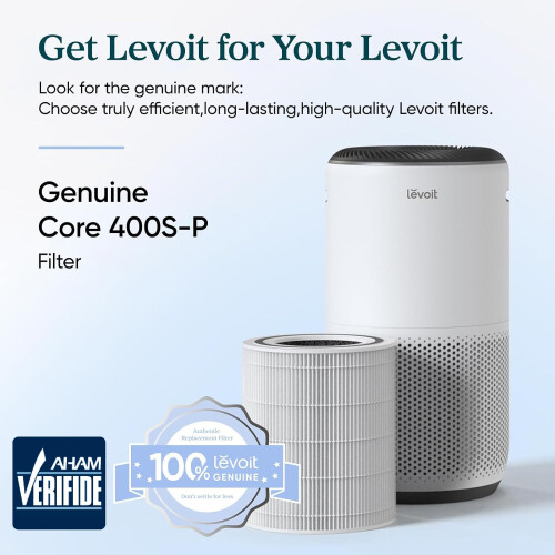 Levoit Levoit Core 400S-RF Genuine Air Purifier Filter, White 2