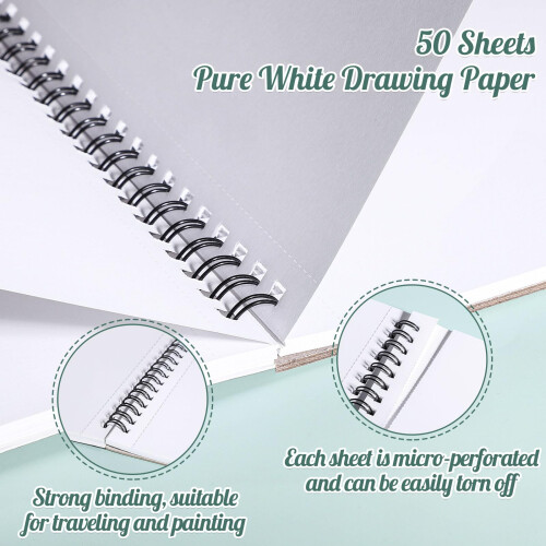 50 Sheets Marker Paper Pad - A4 Bleedproof Art Sketch Pad 2