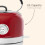 Haden Haden Jersey Red Kettle - 1.5L Temperature Gauge & indicator Light 6