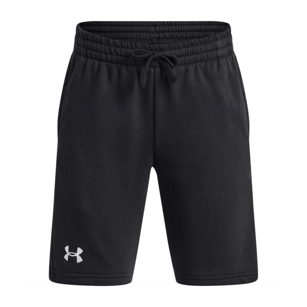 Under Armour (7-8 Years, Black/White) Childrens/Kids Rival Fleece Shorts
