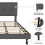 Yocreat Small Double Bed Frame with Headboard, Dark Grey, 120190 2