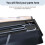 Yocreat Small Double Bed Frame with Headboard, Dark Grey, 120190 5