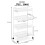 APEXCHASER 4-Tier Rolling Cart - Easy Assemble Mobile Storage Trolley 2