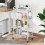 APEXCHASER 4-Tier Rolling Cart - Easy Assemble Mobile Storage Trolley 6