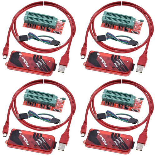4X Programmeur PICKIT3 +  ICD2 Kit  Adaptateur de Programmation 2/3 Siège de Programmeur Universel FZ0508
