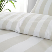 Catherine Lansfield Cove Stripe Reversible Single Duvet Cover Set with