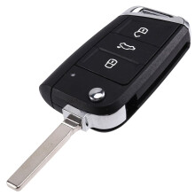 2X Car 3 Buttons Key Shell Folding Remote Control Key Shell for  MBQ   Narrow Key Blade Housing Cover