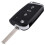 2X Car 3 Buttons Key Shell Folding Remote Control Key Shell for  MBQ   Narrow Key Blade Housing Cover 4