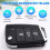 2X Car 3 Buttons Key Shell Folding Remote Control Key Shell for  MBQ   Narrow Key Blade Housing Cover 5