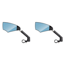 2X Zoyosports Bicycle Anti-Glare Rearview Mirror Retractable Explosion-Proof Rearview Mirror Left