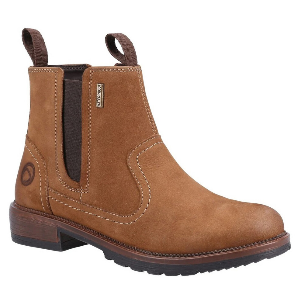 Cotswold (7 Uk, Tan) Womens/Ladies Laverton Slip On Leather Ankle Boot