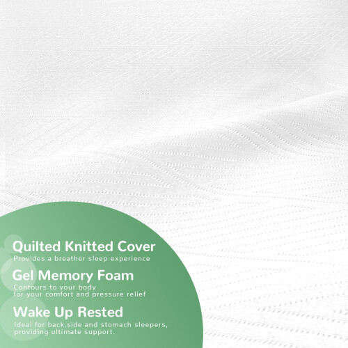 wowttrelax 4FT Mattress Small Double Medium with Soft Fabric, 120x190x15cm 1