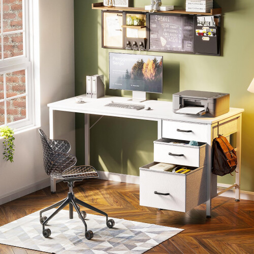 Coleshome Computer Desk with Drawers 1