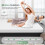 wowttrelax Single Memory Foam Mattress Medium with Soft Fabric, 90x190x13cm 5