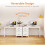 Coleshome Computer Desk with Drawers 5