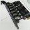 4X USB 3.0 PCI-E Expansion Card Adapter 7  Hub Adapter External Controller PCI-E Extender PCI Express Card 5
