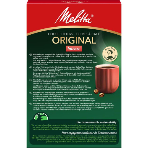 Melitta Melitta Gourmet Intense Coffee Filters - 80 per Box - Size 1x4 2