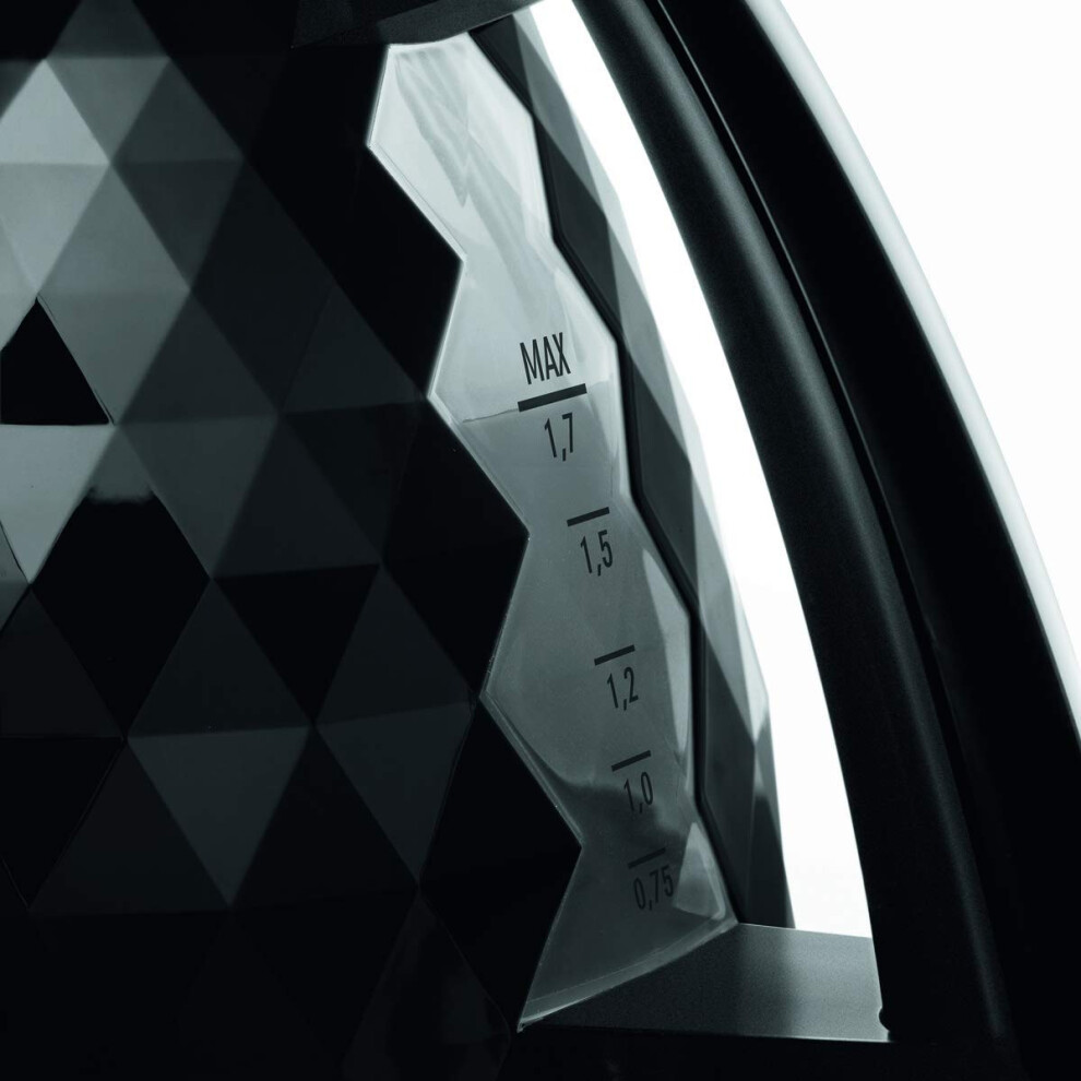 De'longhi Brilliante Kettle, Anti-Scale Filter, 1.7 Liters, 360 Swivel Base, Kbj3001bk, Black