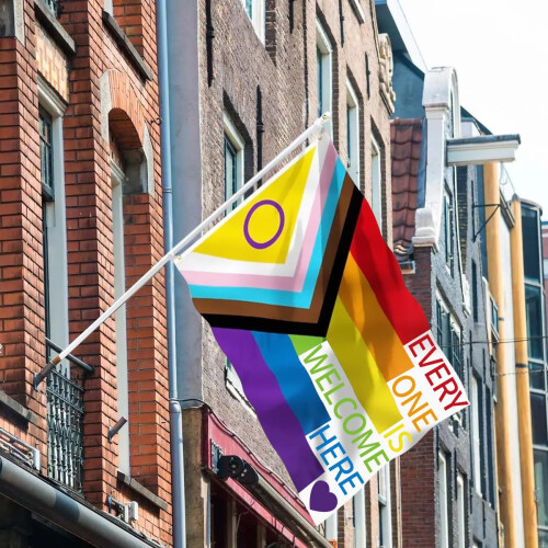 iZoeL Pride Decorations Large Pride Flag Bunting Banners Hand Flags 2