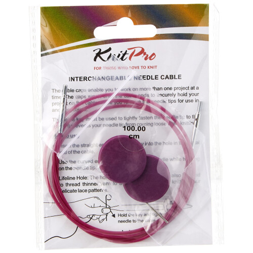 Knit Pro Single Cable for Interchangeable Needles 76cm to make 100cm 2