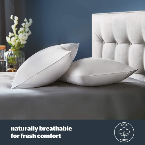 Silentnight Silentnight Feather and Down Pillows 2 Pack Luxury Hotel Quality Duck 2