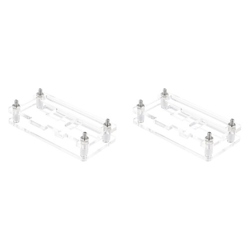 2X for Raspberry Pi RP2040-PiZero Transparent Acrylic Case, Acrylic Protective Shells Case Accessories