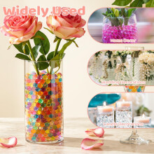 APXEL Water Beads Kit 50,000 Pcs & 300 Pcs Large, Multicolored Gel Balls