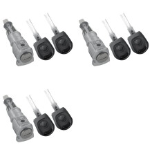 3X 1Z0837167C 6Y0898167E Cylindre de Barillet de Serrure de Porte Conducteur Gauche pour Octavia 2005-2008