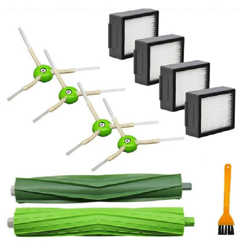 2 Set for   I and E Series I7 I7+  I8 I3 I6+ E5 E6 E7 Main Brush Filter Side Brush 1