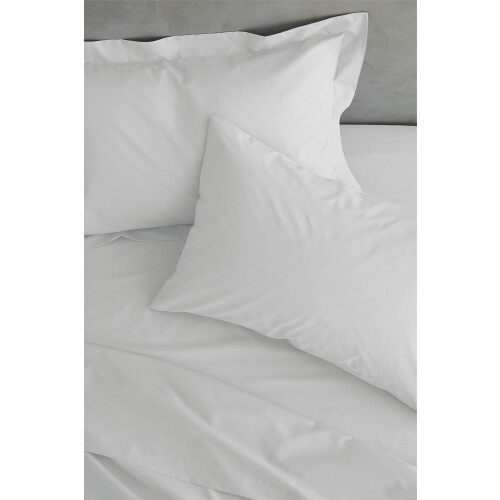 Catherine Lansfield Catherine Lansfield Easy Iron Percale Standard Pillowcase Pair White 2