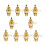 40Pcs RCA Female Jack Plated Rca Connector Gold Panel Mount Chassis Audio Socket Plug Bulkhead with Nut Solder Cup 2