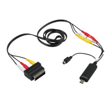 for Video VHS DVD Converter Cable Win10 Scart to Kit Audio USB2.0 Adapter