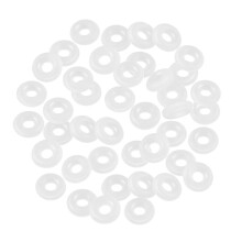 Hims Supvox 80pcs Silicone Rubber Stoppers Ring Bead Charms Clip Lock Spacer Charm for DIY Bracelets Jewelry Making
