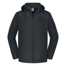 (S, Black) Russell Mens Essential All Weather Shell Jacket