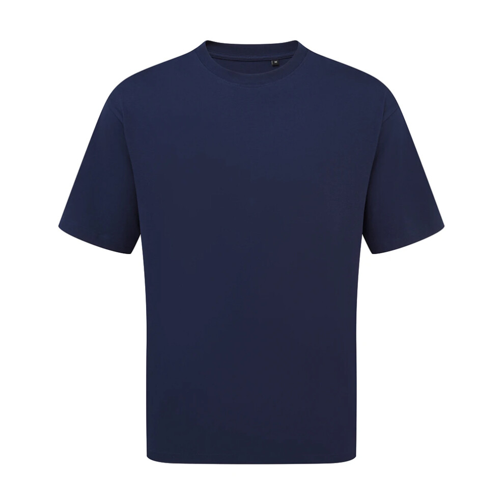 Premier (S, Stay Navy) Unisex Adult Utility 2.0 Plain Oversized T-Shirt