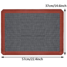 (KT-004) Reusable Perforated Silicone Baking Mat 2 Sides with Puff & Round Patterns Non-stick Oven Liner for Cookies Macaron Bread