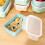 Hmsavn lunch box plastic sealed food container 1 piece blue 2