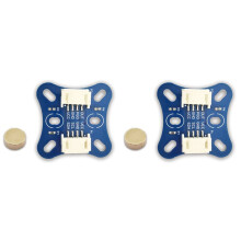 2X AS5600 Magnetisches Encodermodul Magnetisches Induktionswinkelmesssensormodul FOC 12-Bit Hochpräziser Sensor