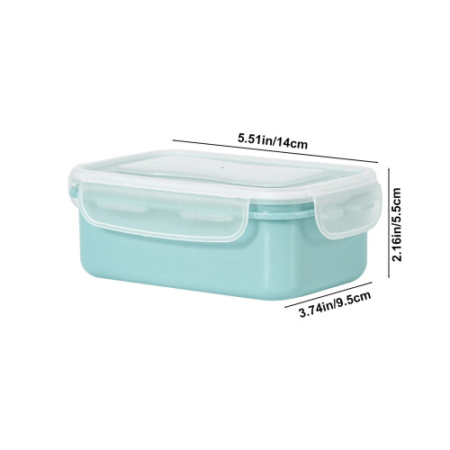 Hmsavn lunch box plastic sealed food container 1 piece blue 2